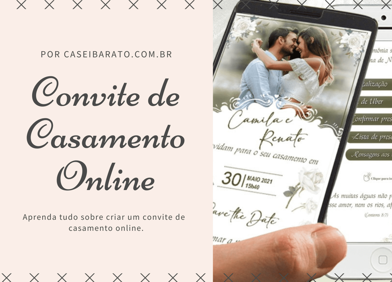 Convite online para bodas